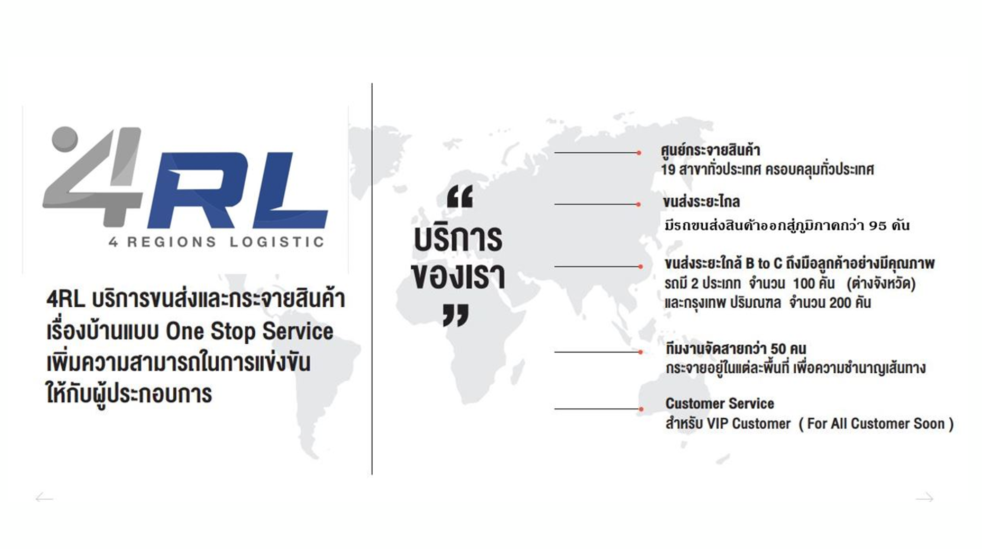 Core Services - บริการโลจิสติกส์ครบวงจร