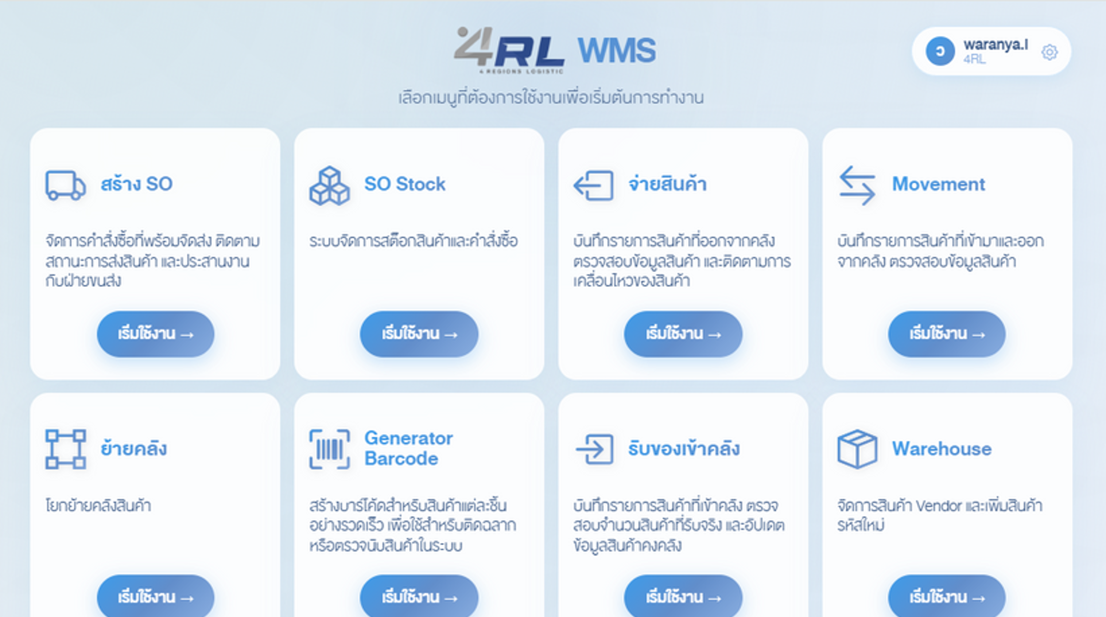 Receiving Process - Tablet